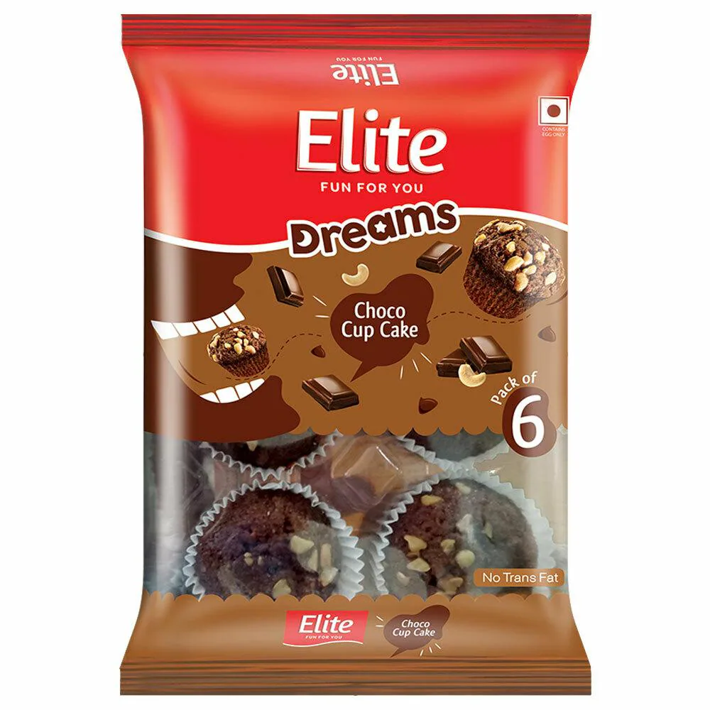 Elite Dreams Choco Cup Cake (Pack of 6) 170g